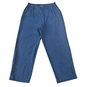 Chico's Women's Blue Straight Leg Pants size 1 / M / crop